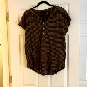 Cotton Lucky Brand Striped Tee